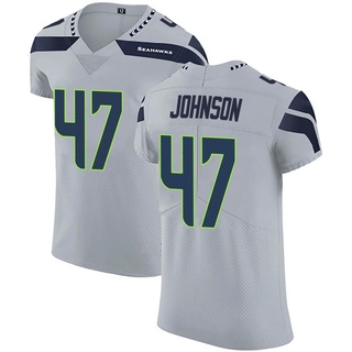 Elite Alexander Johnson Men's Seattle Seahawks Alternate Vapor Untouchable Jersey - Gray