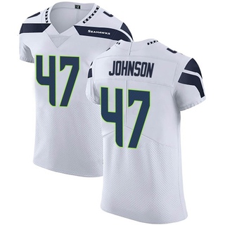 Elite Alexander Johnson Men's Seattle Seahawks Vapor Untouchable Jersey - White