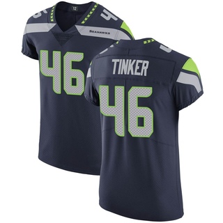 Elite Carson Tinker Men's Seattle Seahawks Team Color Vapor Untouchable Jersey - Navy