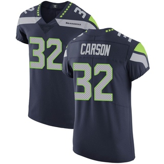 Elite Chris Carson Men's Seattle Seahawks Team Color Vapor Untouchable Jersey - Navy