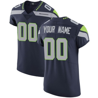 Elite Custom Men's Seattle Seahawks Team Color Vapor Untouchable Jersey - Navy