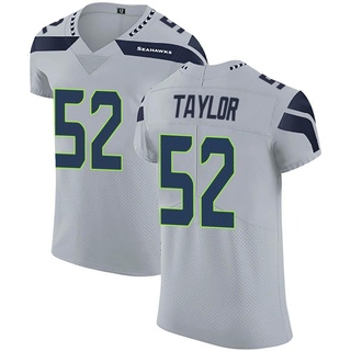 Elite Darrell Taylor Men's Seattle Seahawks Alternate Vapor Untouchable Jersey - Gray