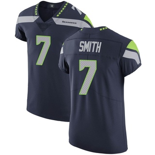 Elite Geno Smith Men's Seattle Seahawks Team Color Vapor Untouchable Jersey - Navy