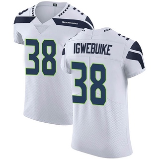 Elite Godwin Igwebuike Men's Seattle Seahawks Vapor Untouchable Jersey - White