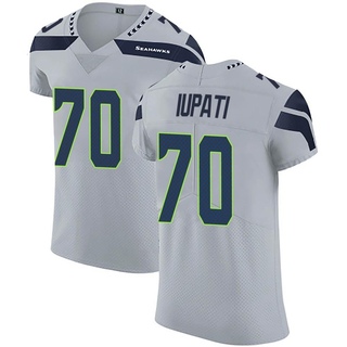 Elite Mike Iupati Men's Seattle Seahawks Alternate Vapor Untouchable Jersey - Gray