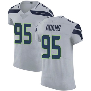 Elite Myles Adams Men's Seattle Seahawks Alternate Vapor Untouchable Jersey - Gray