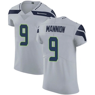 Elite Sean Mannion Men's Seattle Seahawks Alternate Vapor Untouchable Jersey - Gray