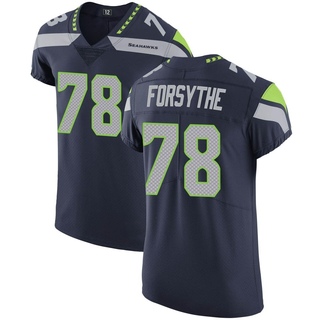 Elite Stone Forsythe Men's Seattle Seahawks Team Color Vapor Untouchable Jersey - Navy