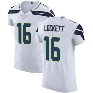 Elite Tyler Lockett Men's Seattle Seahawks Vapor Untouchable Jersey - White