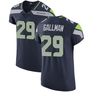 Elite Wayne Gallman Men's Seattle Seahawks Team Color Vapor Untouchable Jersey - Navy