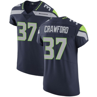 Elite Xavier Crawford Men's Seattle Seahawks Team Color Vapor Untouchable Jersey - Navy