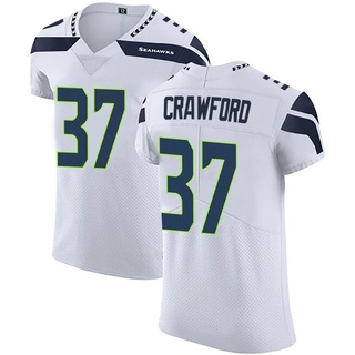 Elite Xavier Crawford Men's Seattle Seahawks Vapor Untouchable Jersey - White