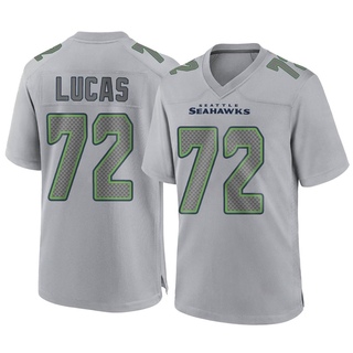 Game Abraham Lucas Men's Seattle Seahawks Atmosphere Fashion Jersey - Gray