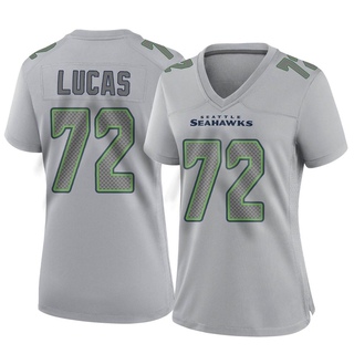 Game Abraham Lucas Women's Seattle Seahawks Atmosphere Fashion Jersey - Gray