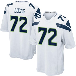 Game Abraham Lucas Youth Seattle Seahawks Jersey - White