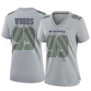 Game Al Woods Women's Seattle Seahawks Atmosphere Fashion Jersey - Gray