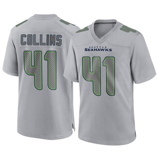 Game Alex Collins Youth Seattle Seahawks Atmosphere Fashion Jersey - Gray