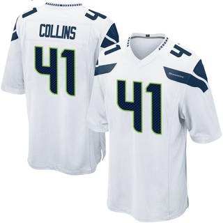 Game Alex Collins Youth Seattle Seahawks Jersey - White