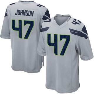 Game Alexander Johnson Men's Seattle Seahawks Alternate Jersey - Gray