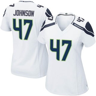 Game Alexander Johnson Women's Seattle Seahawks Jersey - White