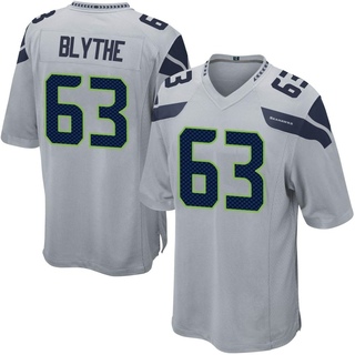 Game Austin Blythe Men's Seattle Seahawks Alternate Jersey - Gray