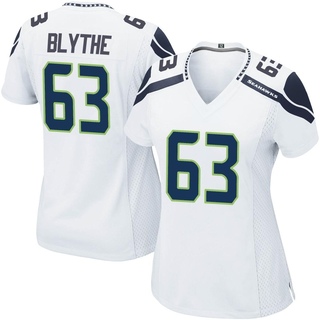 Game Austin Blythe Women's Seattle Seahawks Jersey - White