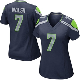 Game Blair Walsh Women's Seattle Seahawks Team Color Jersey - Navy