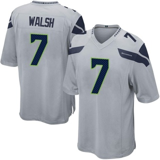 Game Blair Walsh Youth Seattle Seahawks Alternate Jersey - Gray