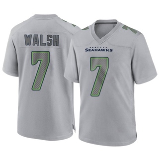 Game Blair Walsh Youth Seattle Seahawks Atmosphere Fashion Jersey - Gray