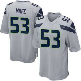 Game Boye Mafe Men's Seattle Seahawks Alternate Jersey - Gray
