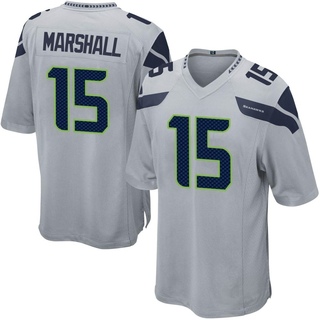 Game Brandon Marshall Men's Seattle Seahawks Alternate Jersey - Gray