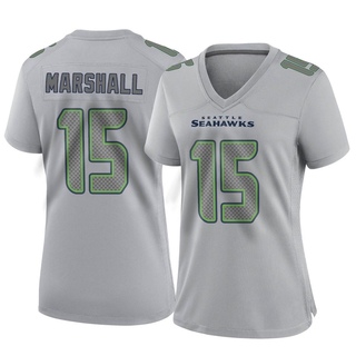 Game Brandon Marshall Women's Seattle Seahawks Atmosphere Fashion Jersey - Gray