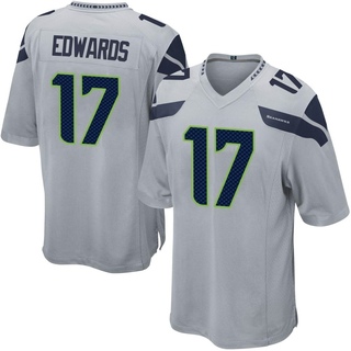 Game Braylon Edwards Men's Seattle Seahawks Alternate Jersey - Gray
