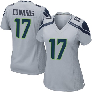 Game Braylon Edwards Women's Seattle Seahawks Alternate Jersey - Gray