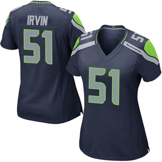 Game Bruce Irvin Women's Seattle Seahawks Team Color Jersey - Navy