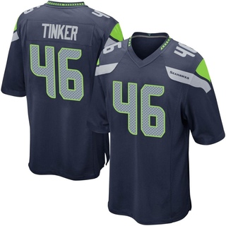 Game Carson Tinker Men's Seattle Seahawks Team Color Jersey - Navy
