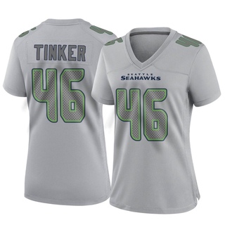 Game Carson Tinker Women's Seattle Seahawks Atmosphere Fashion Jersey - Gray