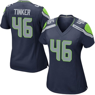 Game Carson Tinker Women's Seattle Seahawks Team Color Jersey - Navy