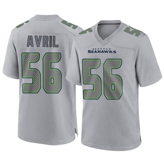 Game Cliff Avril Men's Seattle Seahawks Atmosphere Fashion Jersey - Gray