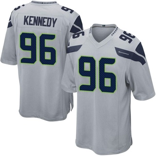 Game Cortez Kennedy Men's Seattle Seahawks Alternate Jersey - Gray