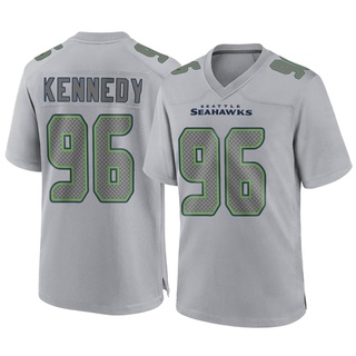 Game Cortez Kennedy Men's Seattle Seahawks Atmosphere Fashion Jersey - Gray