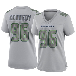 Game Cortez Kennedy Women's Seattle Seahawks Atmosphere Fashion Jersey - Gray