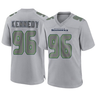 Game Cortez Kennedy Youth Seattle Seahawks Atmosphere Fashion Jersey - Gray