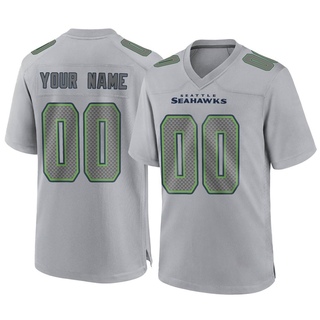 Game Custom Youth Seattle Seahawks Atmosphere Fashion Jersey - Gray