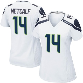 Game DK Metcalf Women's Seattle Seahawks Jersey - White