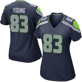 Game Dareke Young Women's Seattle Seahawks Team Color Jersey - Navy