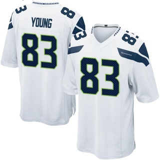 Game Dareke Young Youth Seattle Seahawks Jersey - White