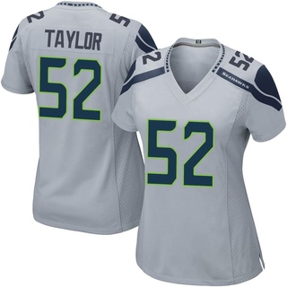 Game Darrell Taylor Women's Seattle Seahawks Alternate Jersey - Gray