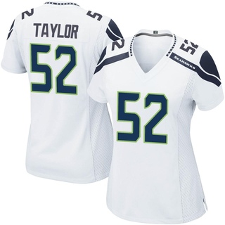 Game Darrell Taylor Women's Seattle Seahawks Jersey - White