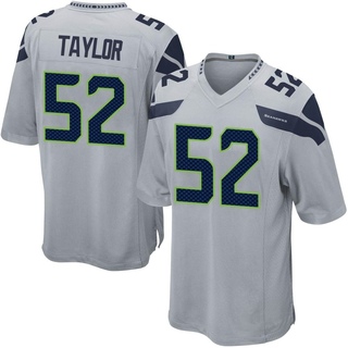 Game Darrell Taylor Youth Seattle Seahawks Alternate Jersey - Gray